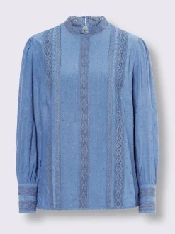 Linea Tesini Chemisiers<Chemisier en dentelle détails en dentelle tendance