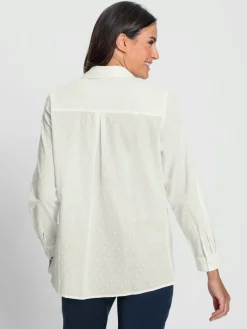 Chemisiers<Chemisier en dentelle pur coton