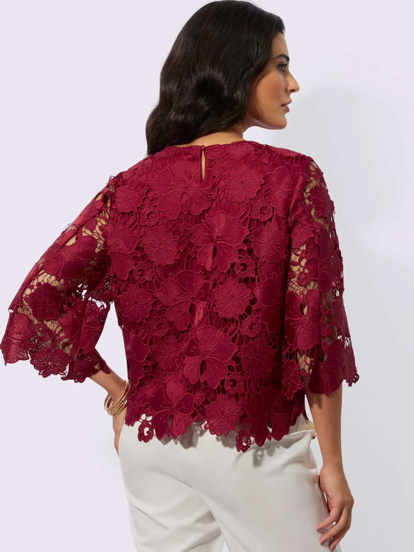 Creation L Chemisiers<Chemisier en dentelle superbe dentelle