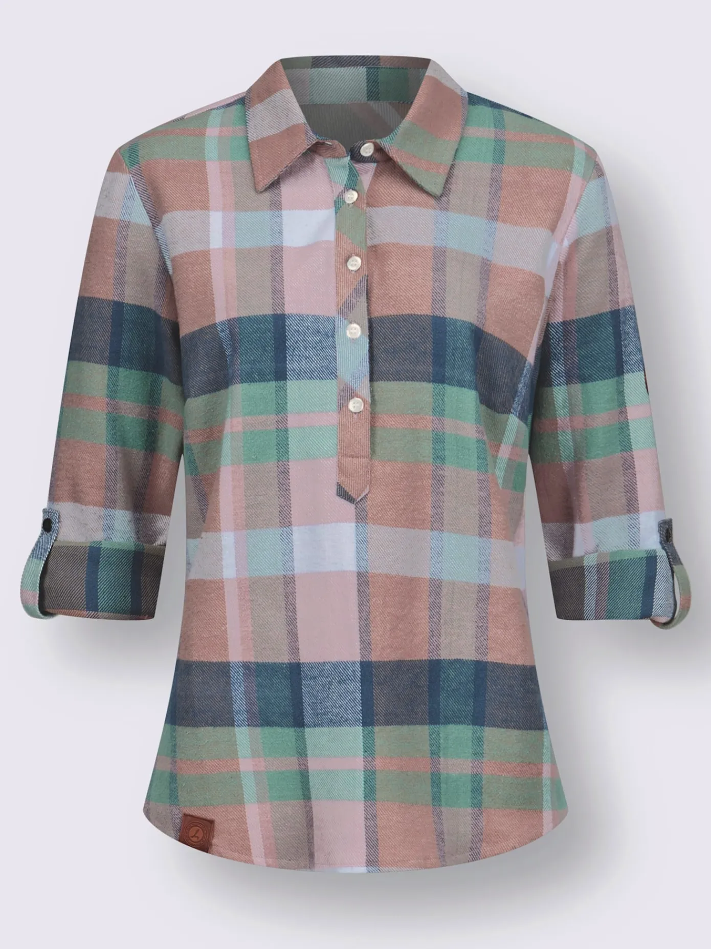 Collection L Chemisiers<Chemisier en flanelle pur coton