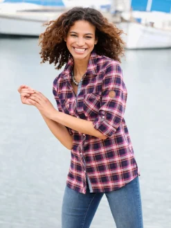 Collection L Chemisiers<Chemisier en flanelle pur coton