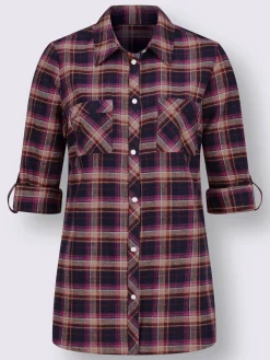 Collection L Chemisiers<Chemisier en flanelle pur coton