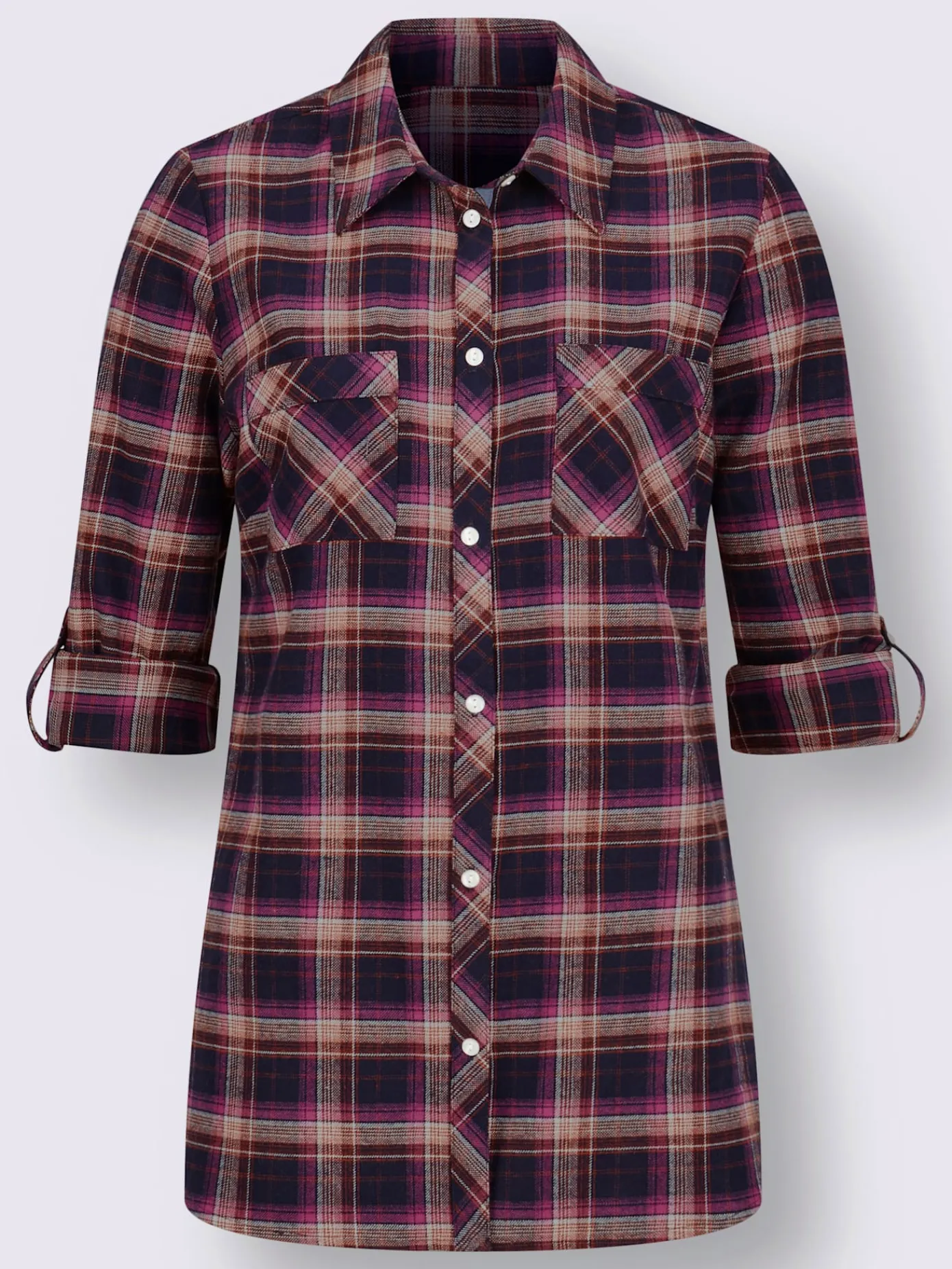 Collection L Chemisiers<Chemisier en flanelle pur coton