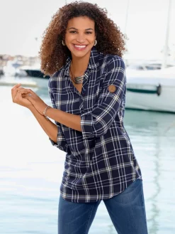 Collection L Chemisiers<Chemisier en flanelle pur coton