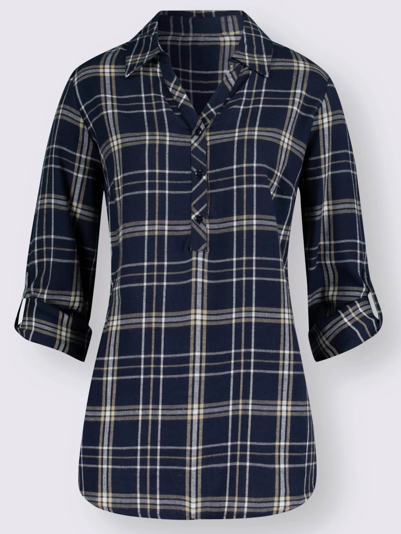 Collection L Chemisiers<Chemisier en flanelle pur coton