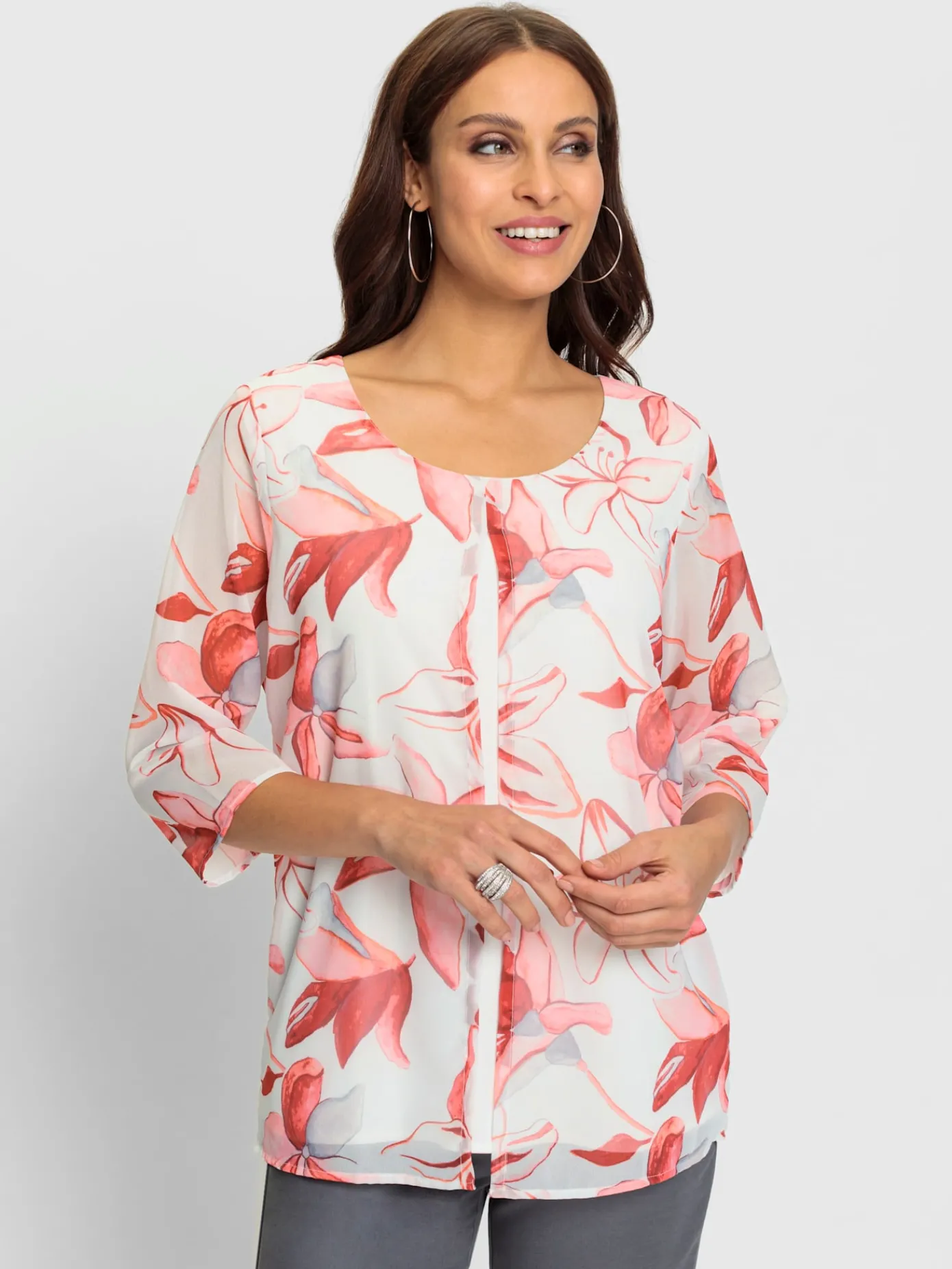 Fair Lady Chemisiers<Chemisier en georgette qualité georgette