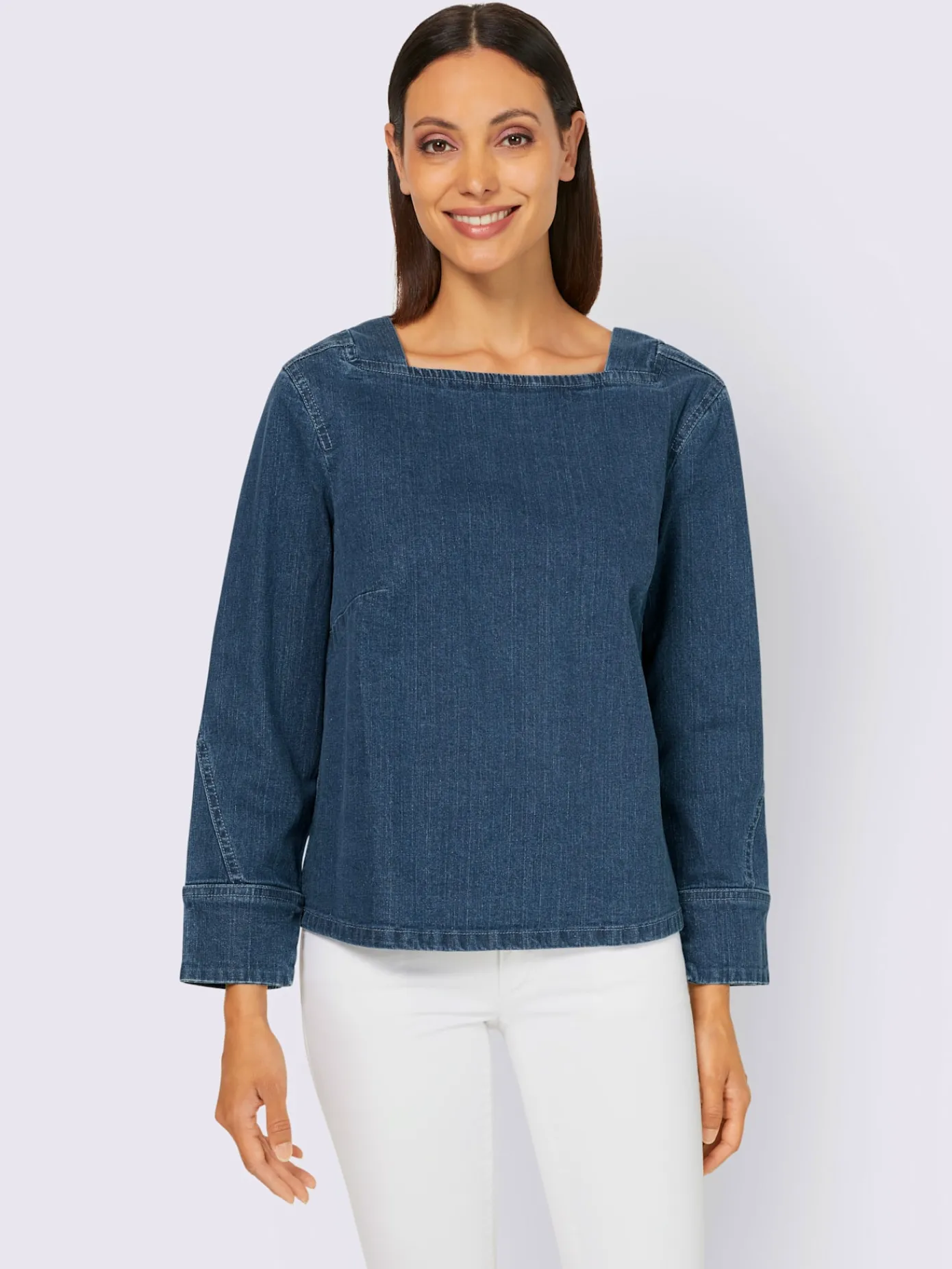 Rick Cardona Chemisiers<Chemisier en jean élasthanne