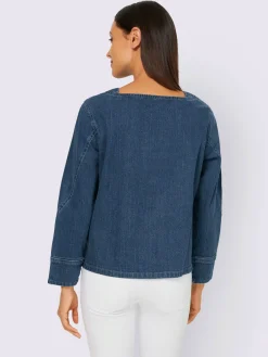 Rick Cardona Chemisiers<Chemisier en jean élasthanne