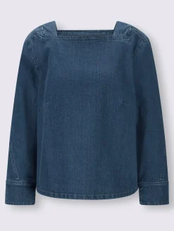 Rick Cardona Chemisiers<Chemisier en jean élasthanne