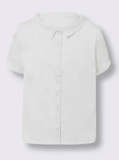 Linea Tesini Chemisiers<Chemisier en jean élégant col claudine doublé