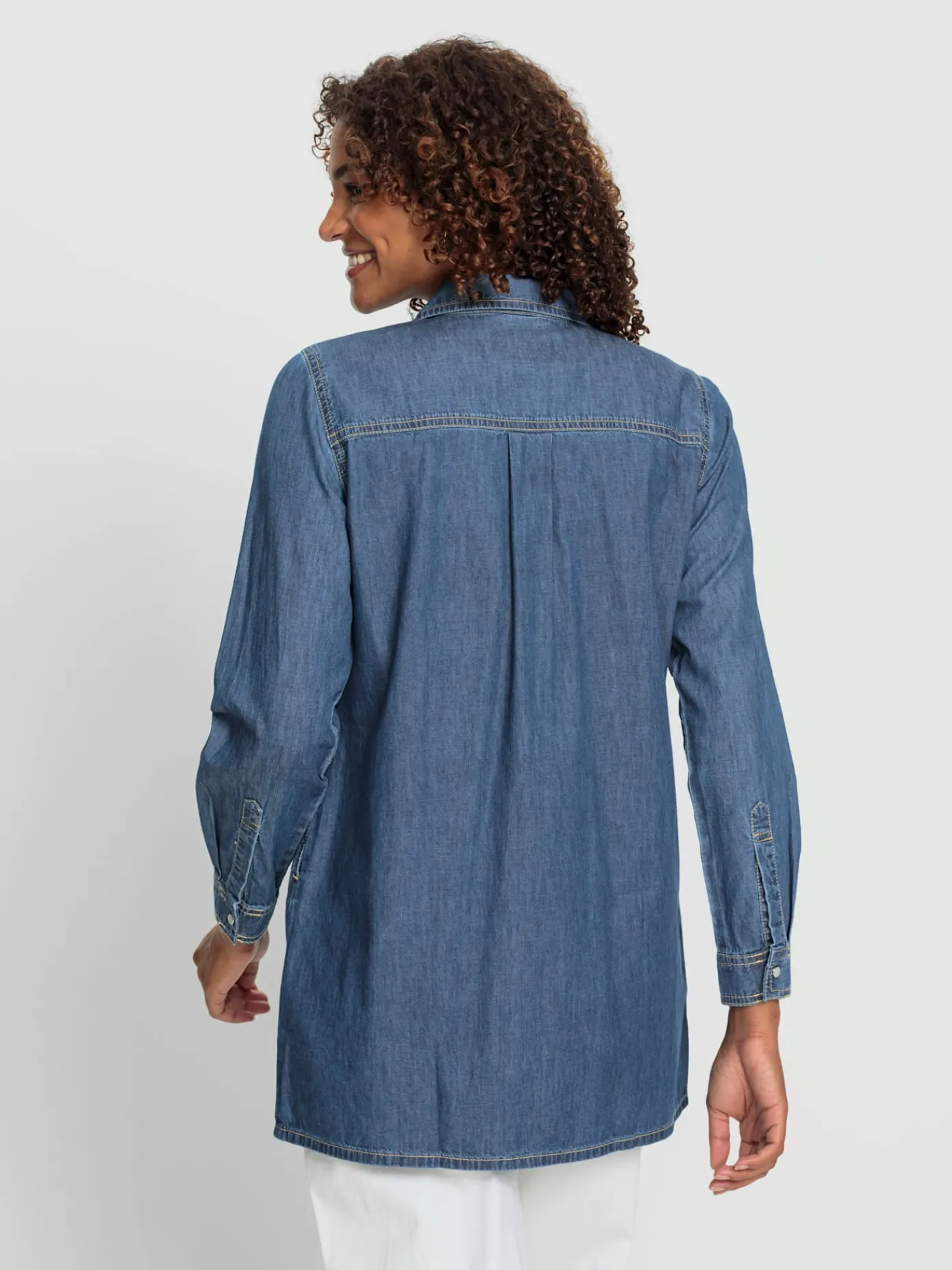 Collection L Chemisiers<Chemisier en jean pur coton