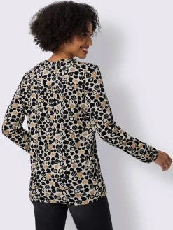 Linea Tesini Chemisiers<Chemisier en jersey motif cœur tendance