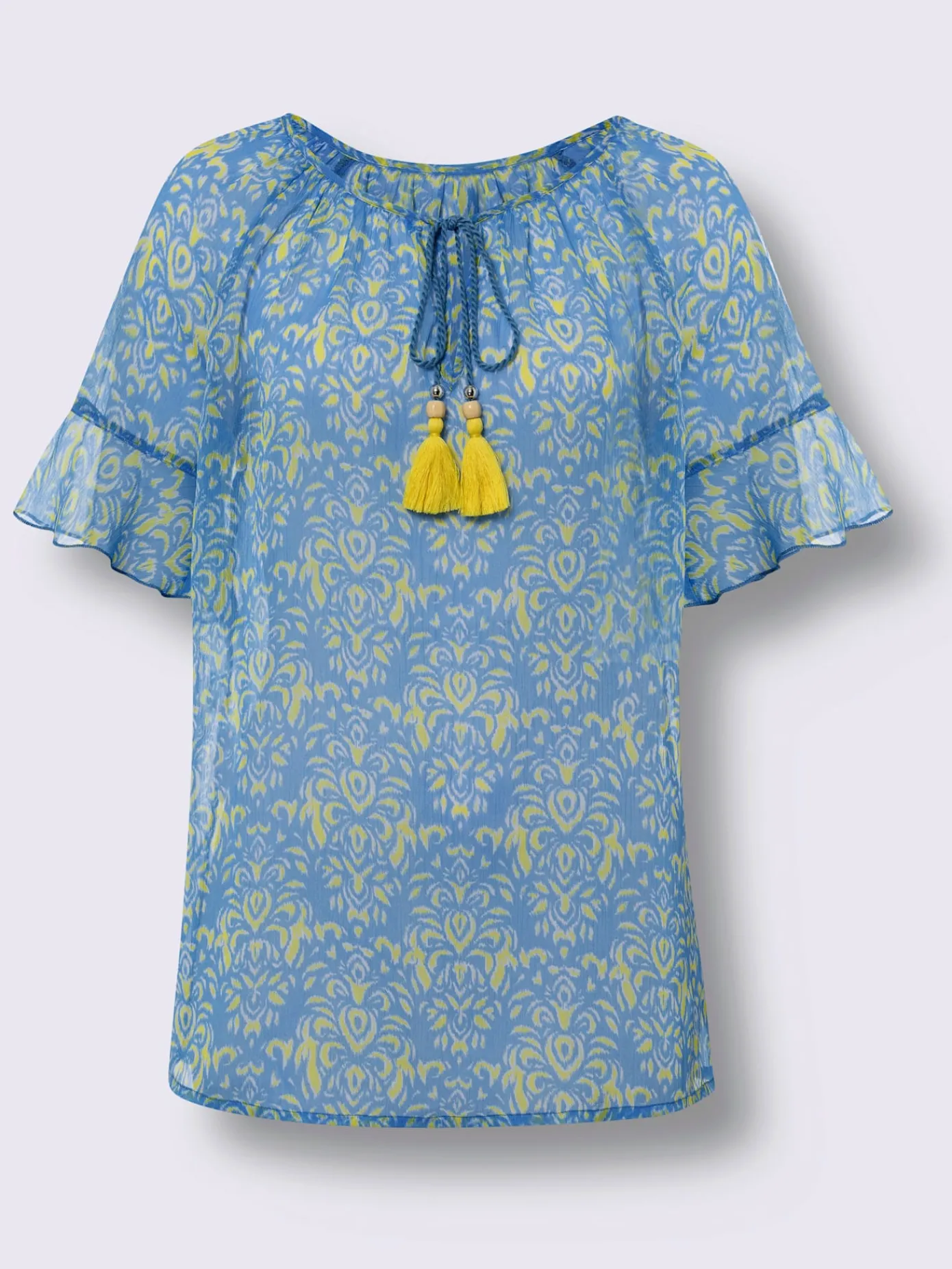 Linea Tesini Chemisiers<Chemisier en mousseline motif imprimé exclusif