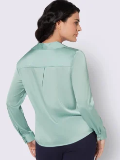 Creation L Chemisiers<Chemisier en satin imitation satin