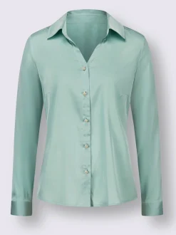 Creation L Chemisiers<Chemisier en satin imitation satin