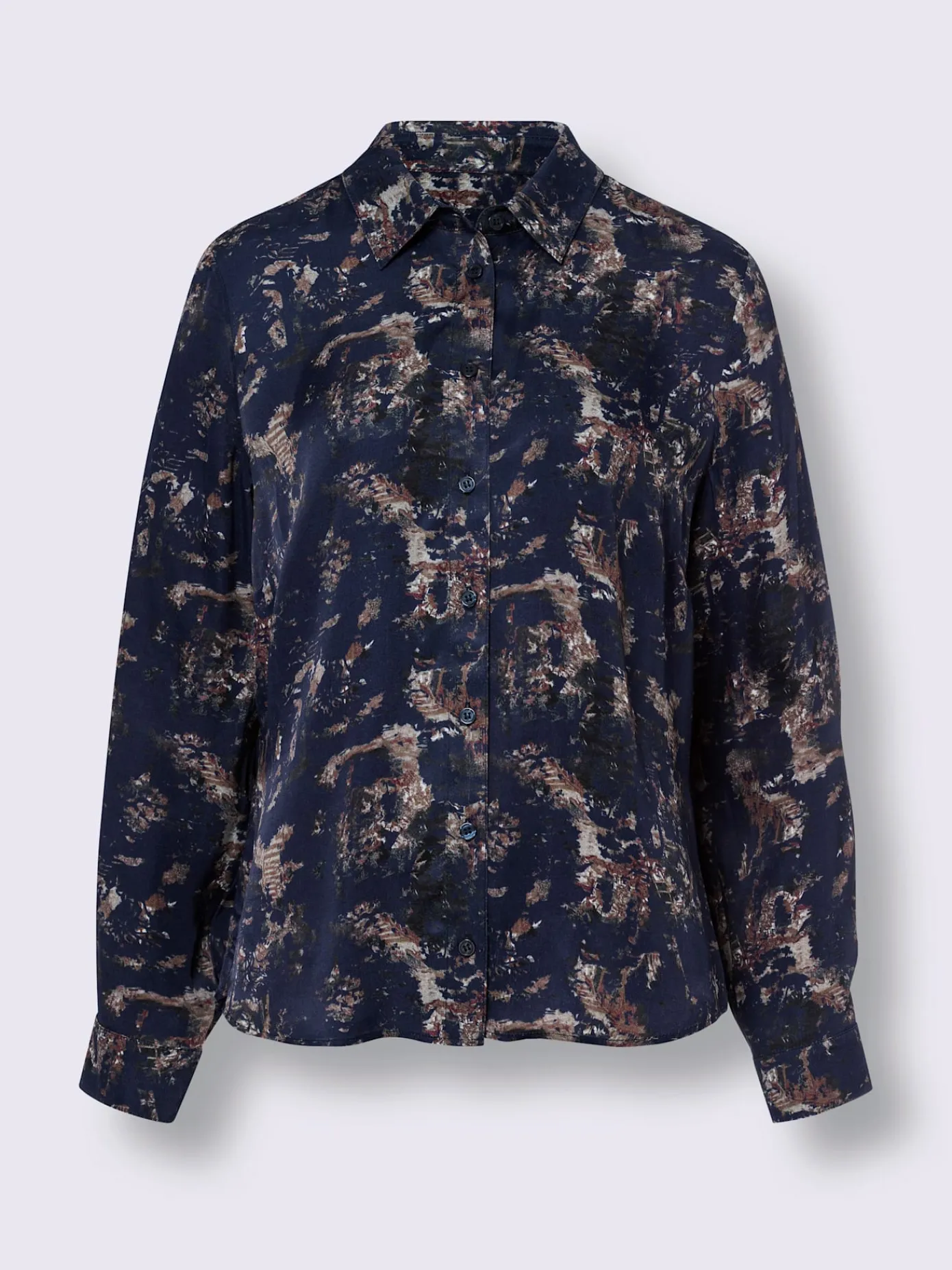 Linea Tesini Chemisiers<Chemisier en satin imprimé aux coloris harmonieux