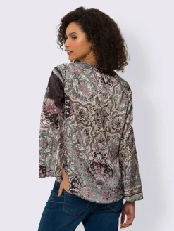 Linea Tesini Chemisiers<Chemisier en satin qualité tissée