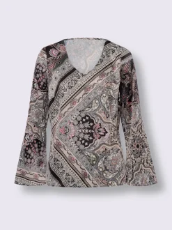 Linea Tesini Chemisiers<Chemisier en satin qualité tissée