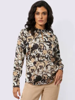 Creation L Chemisiers<Chemisier en satin satin mat élégant