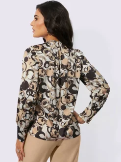 Creation L Chemisiers<Chemisier en satin satin mat élégant