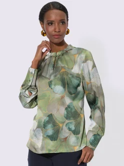 Creation L Chemisiers<Chemisier en satin satin mat élégant