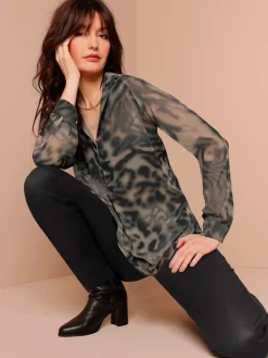 CREATION L PREMIUM Chemisiers<Chemisier en soie