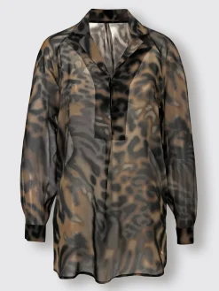 CREATION L PREMIUM Chemisiers<Chemisier en soie