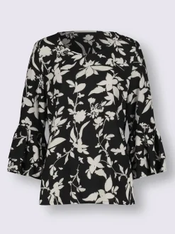 Alessa W. Chemisiers|Tenues De Cérémonie<Chemisier femme motif fleuri manches à volants