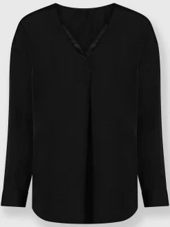 Rick Cardona Chemisiers<Chemisier garniture de satin décorative