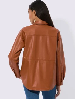 Creation L Chemisiers<Chemisier imitation cuir souple