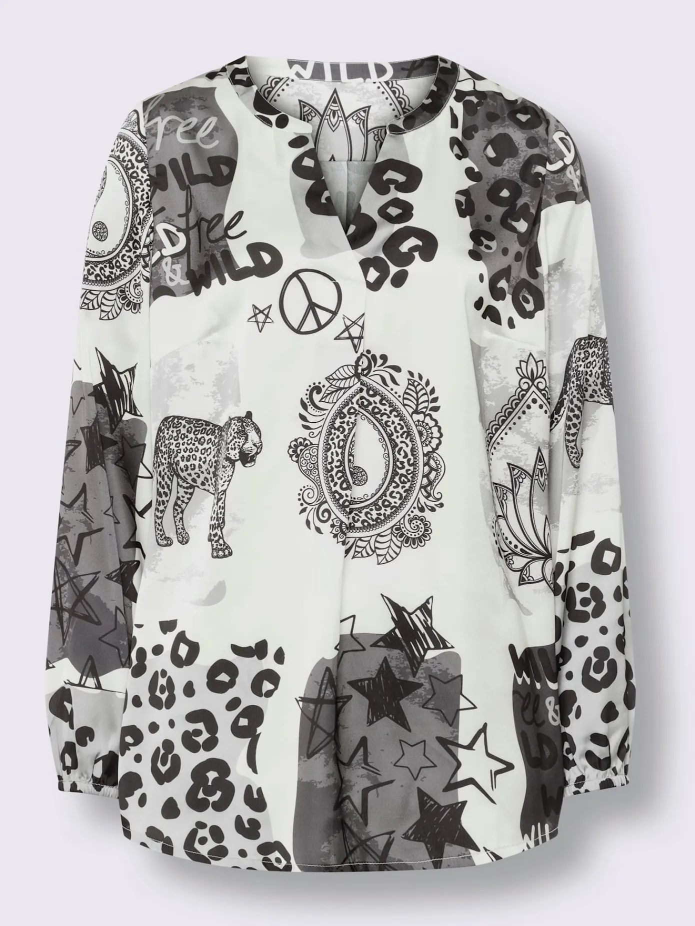 Mandarin Chemisiers<Chemisier imprimé animal décoratif