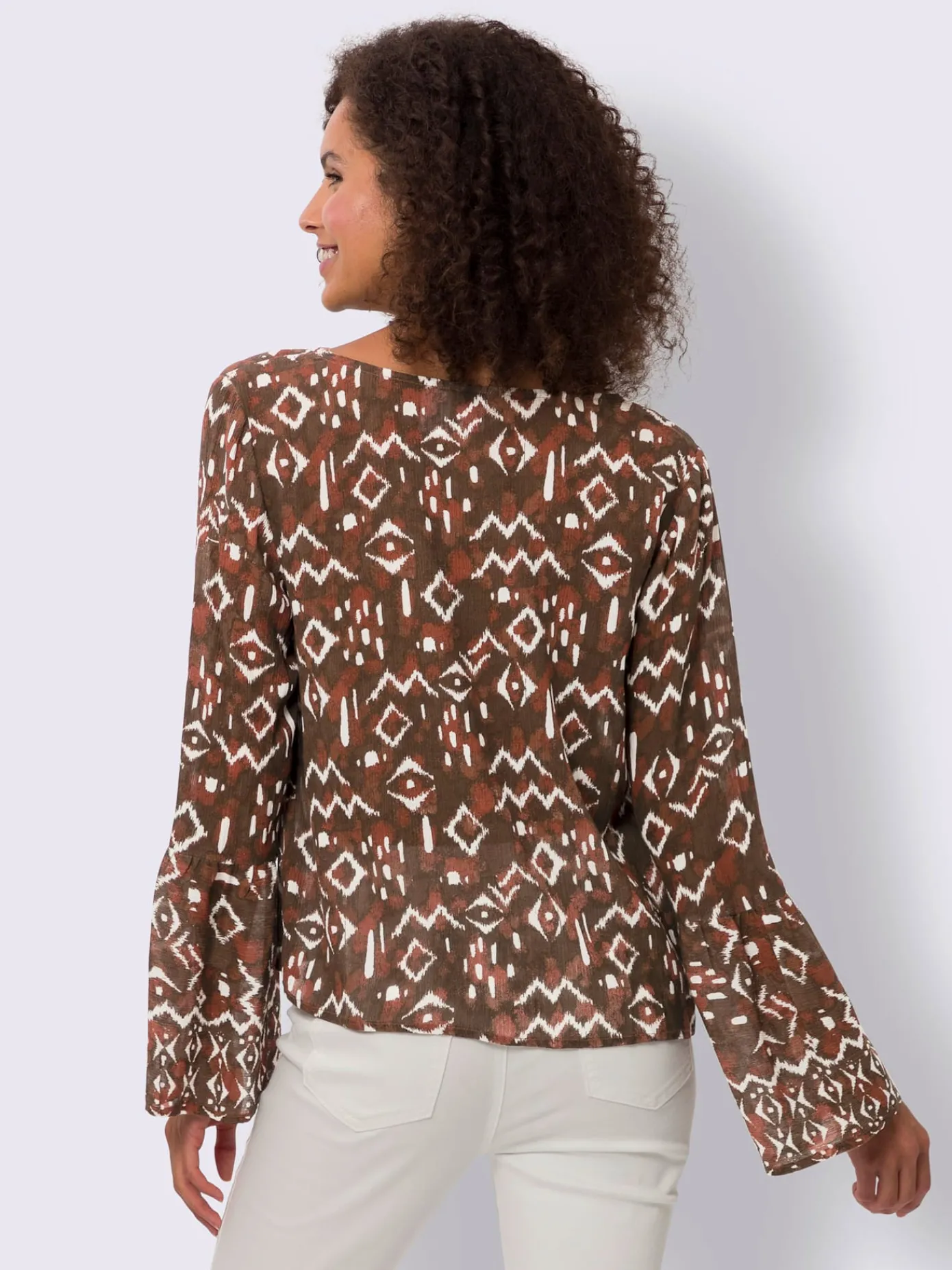 Linea Tesini Chemisiers<Chemisier imprimé ethnique mode