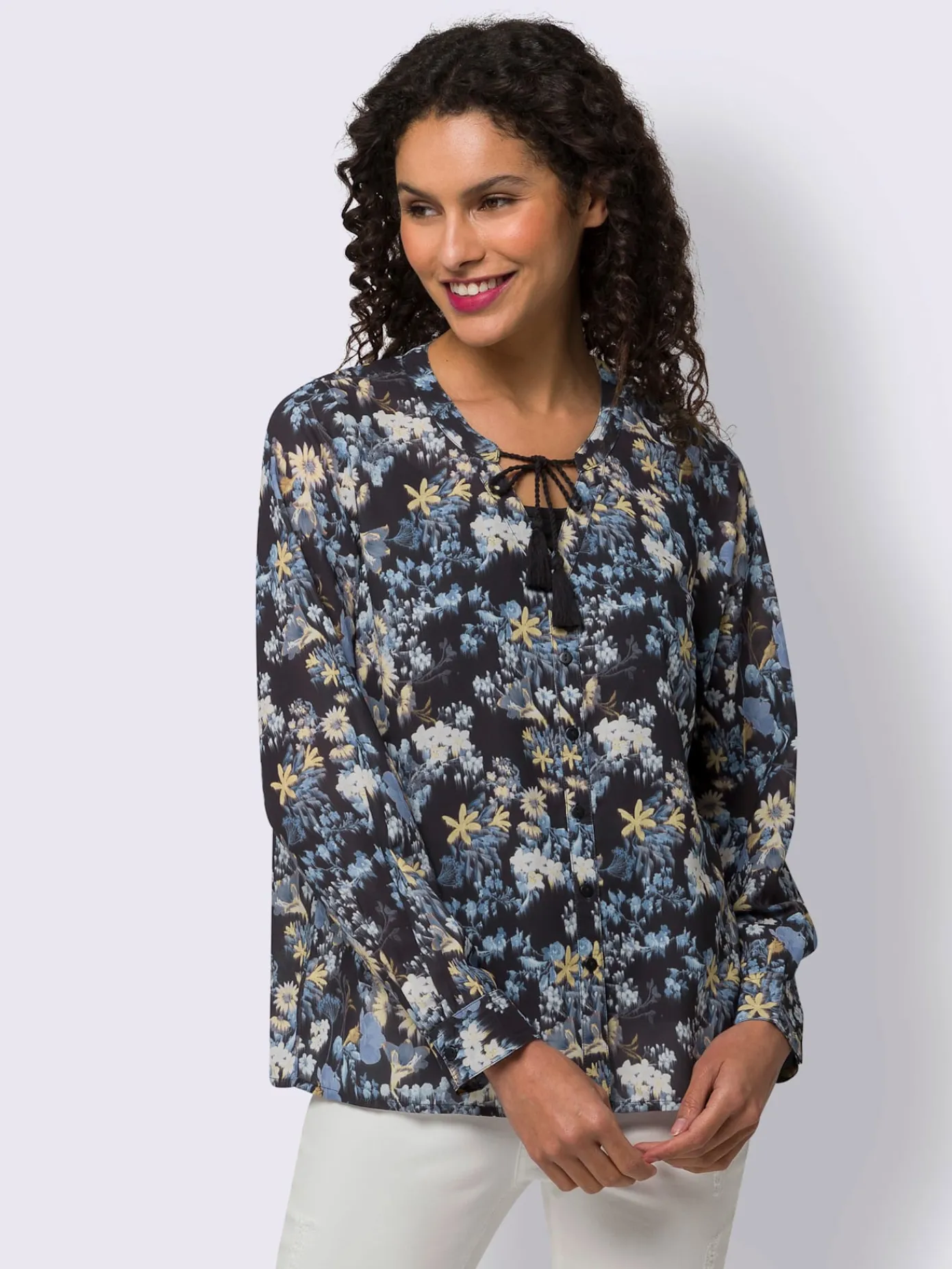 Linea Tesini Chemisiers<Chemisier imprimé floral délicat