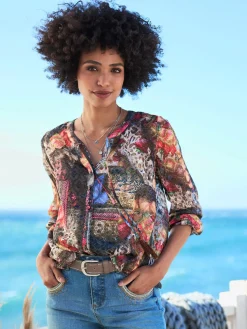 Linea Tesini Chemisiers<Chemisier imprimé original