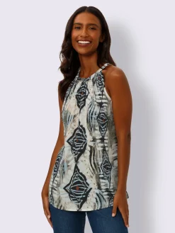 Mandarin T-Shirts|Débardeurs<Chemisier imprimé original