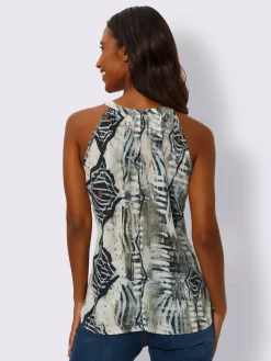 Mandarin T-Shirts|Débardeurs<Chemisier imprimé original