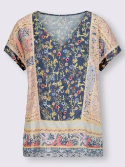 Linea Tesini Chemisiers<Chemisier imprimé patchwork
