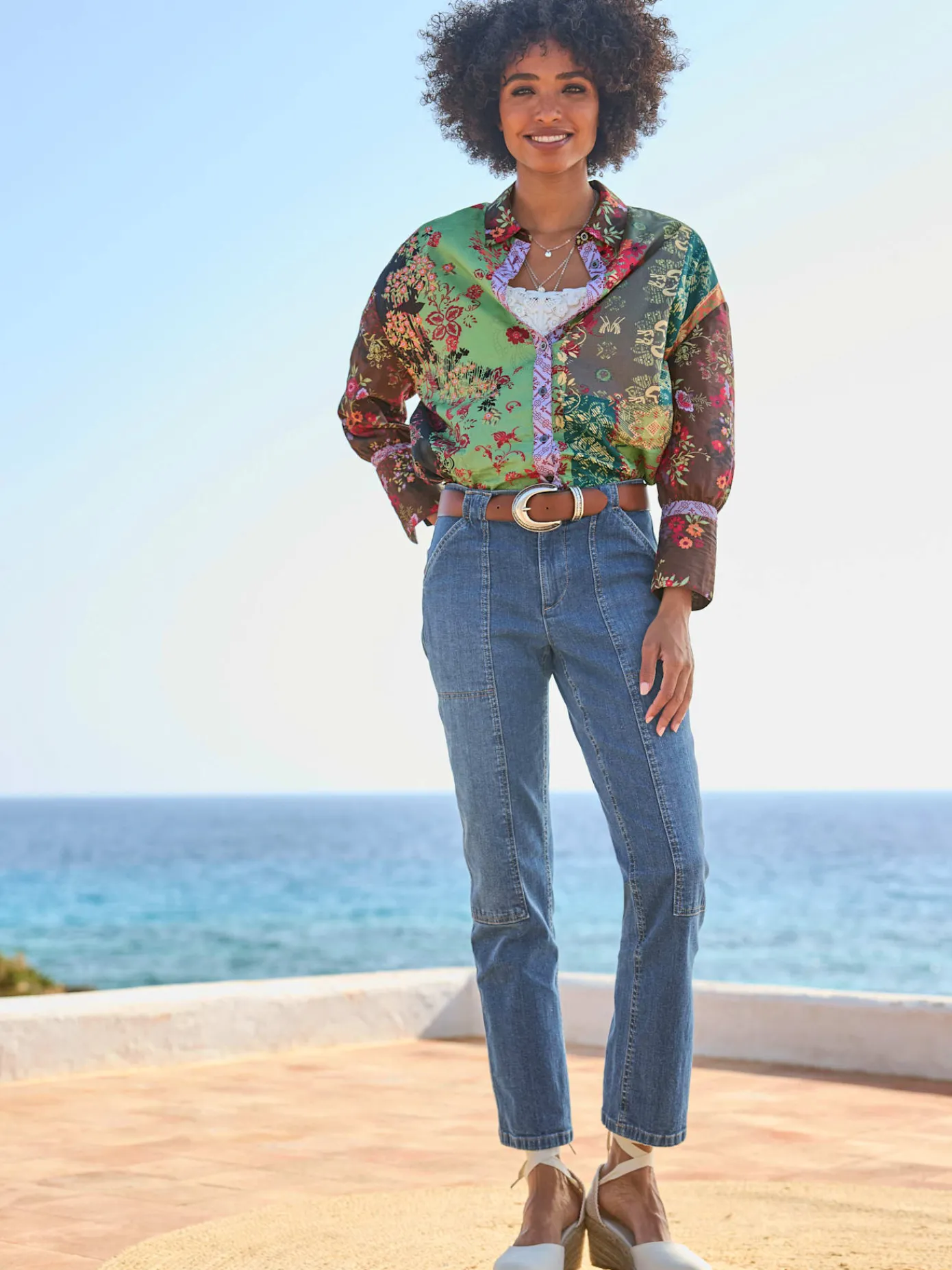 Linea Tesini Chemisiers<Chemisier joli imprimé