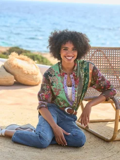 Linea Tesini Chemisiers<Chemisier joli imprimé