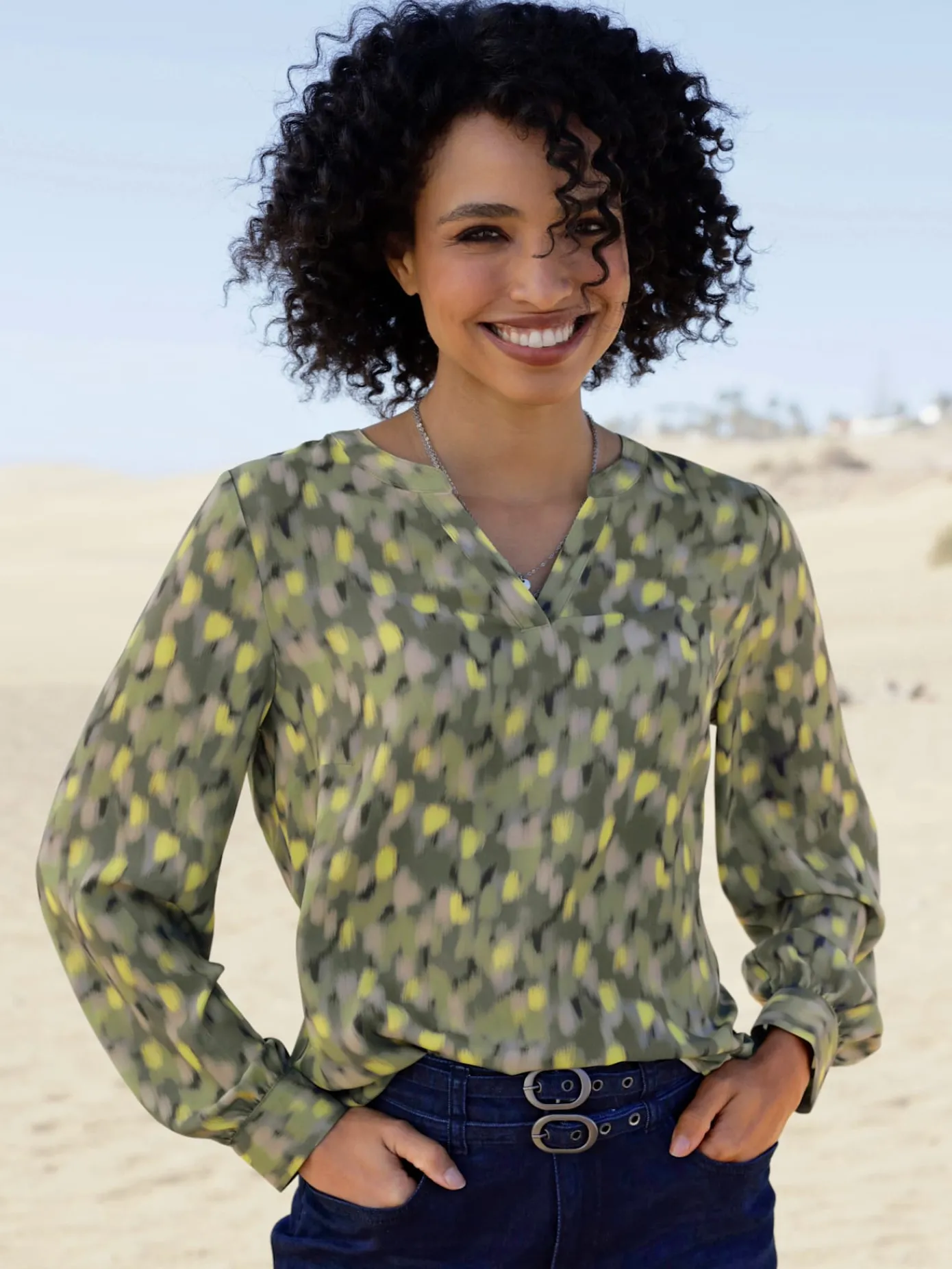 Linea Tesini Chemisiers<Chemisier joli imprimé