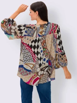 Mandarin Chemisiers<Chemisier joli imprimé