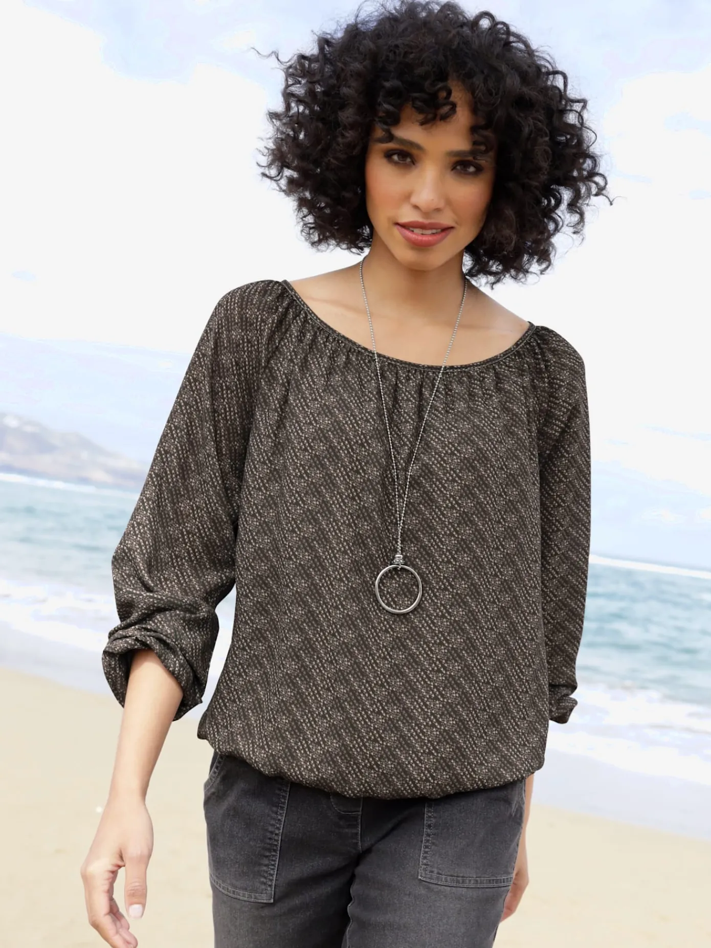 Linea Tesini Chemisiers<Chemisier joli motif imprimé