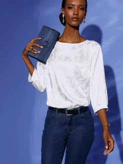 Creation L Chemisiers<Chemisier joli motif jacquard