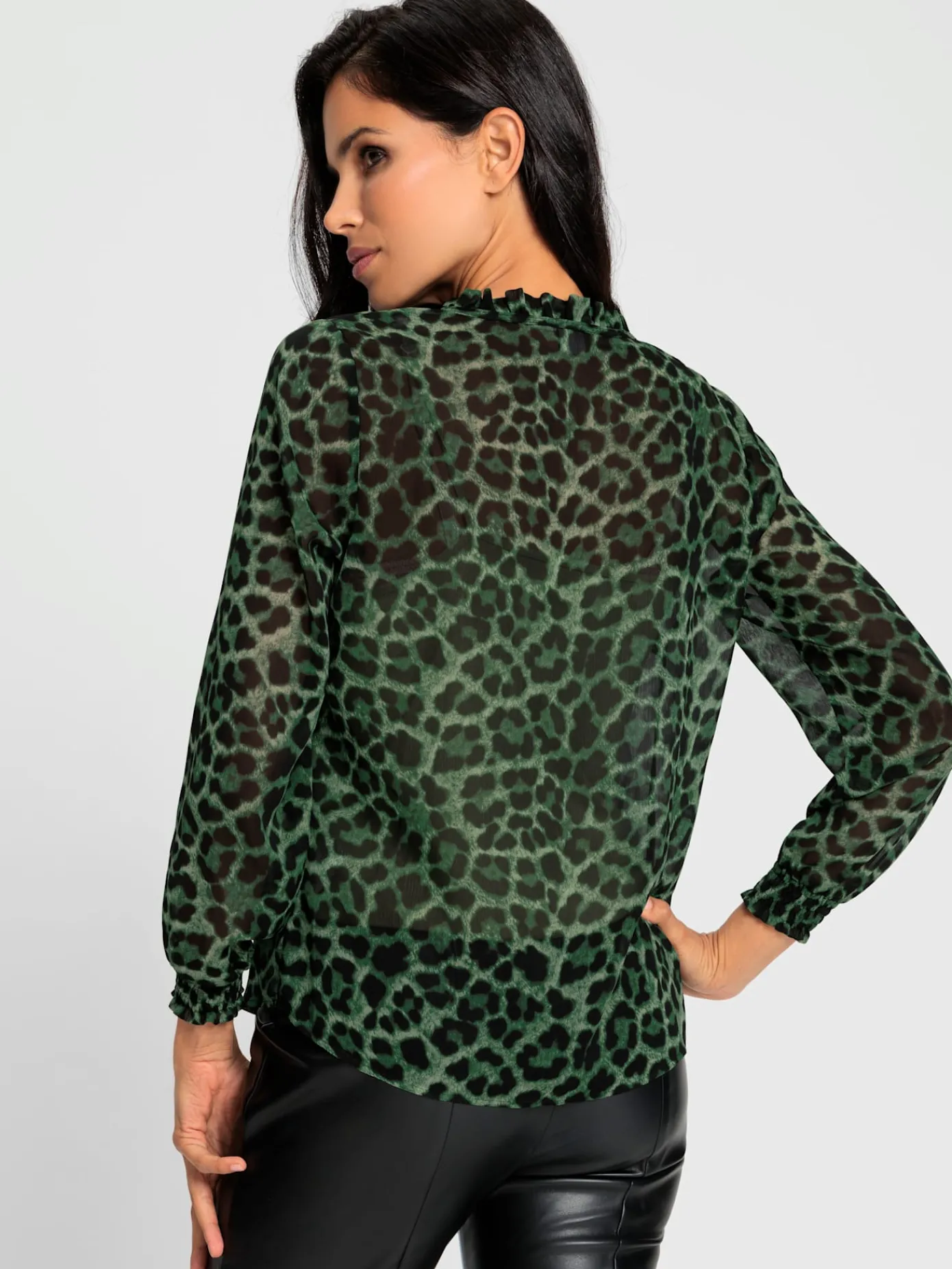 Ashley Brooke Chemisiers<Chemisier joli motif léopard