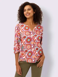 Linea Tesini Chemisiers<Chemisier élégant motif décoratif