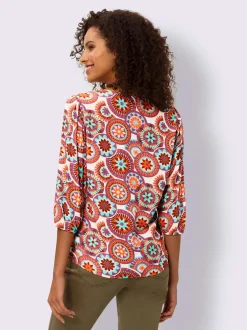 Linea Tesini Chemisiers<Chemisier élégant motif décoratif