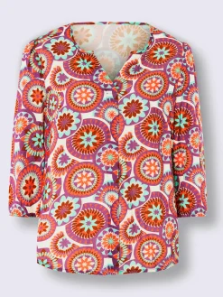 Linea Tesini Chemisiers<Chemisier élégant motif décoratif