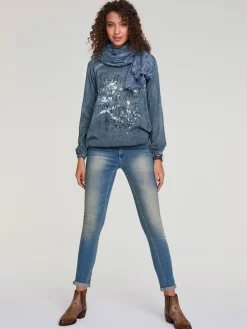 Linea Tesini Chemisiers<Chemisier léger effet de couleurs vintage grâce à la teinture et au délavage spéciaux