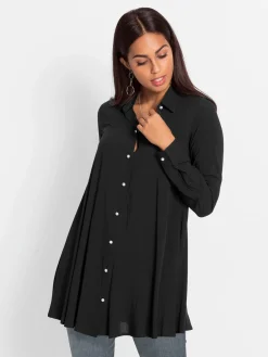 Chemisiers<Chemisier long coupe en a