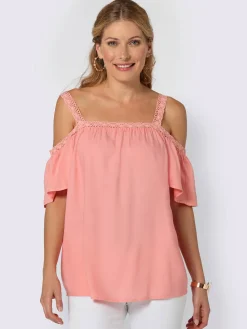 Chemisiers<Chemisier manches courtes coupe carmen